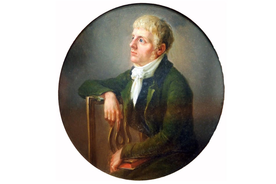 Der junge Caspar David Friedrich auf einem Gemälde von J. L. Lund, um 1800.