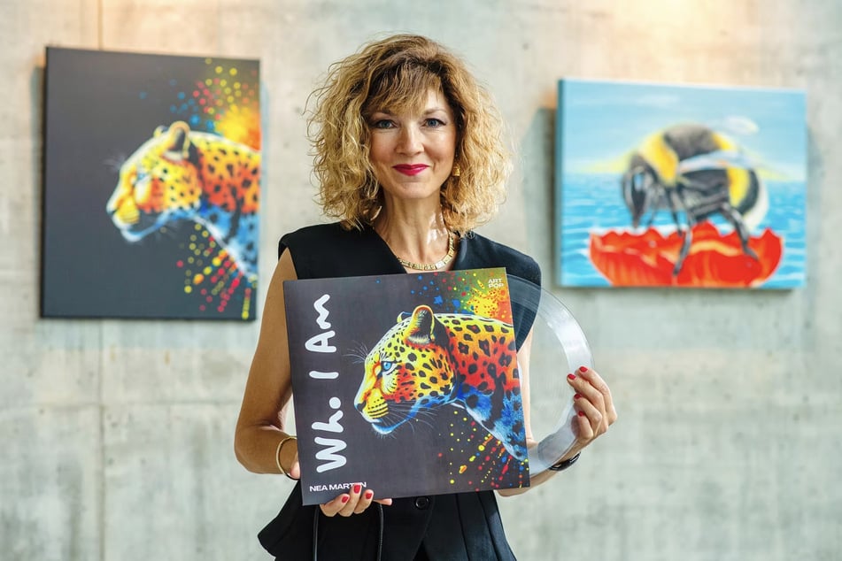 Sylvia "Nea Marten" Martens (44) gestaltete ihr Plattencover selbst. Sie freut sich, dass Vinyl einen Aufschwung erlebt.