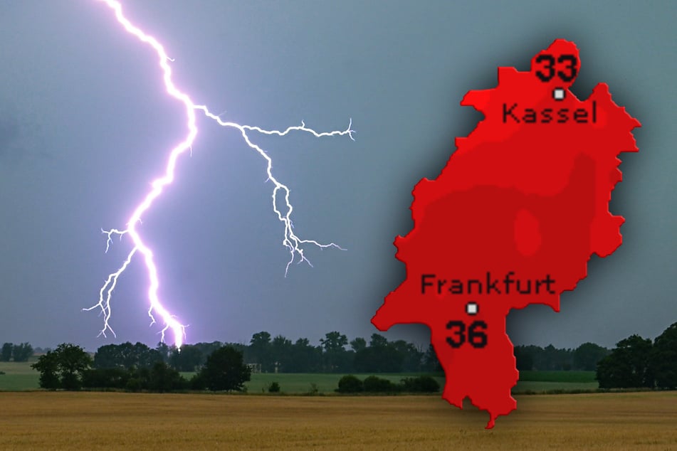 In Hessen wird es zum Start in das Wochenende am Samstag einmal mehr heiß, dann kann es teils gewaltig krachen.