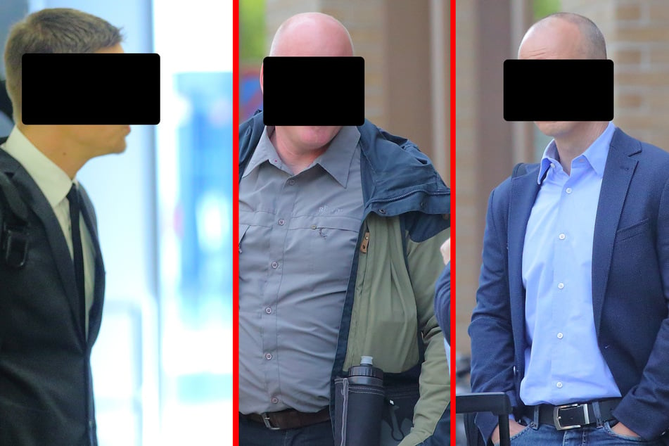 Die drei Mitglieder des MEK müssen sich vor dem Landgericht Dresden verantworten.