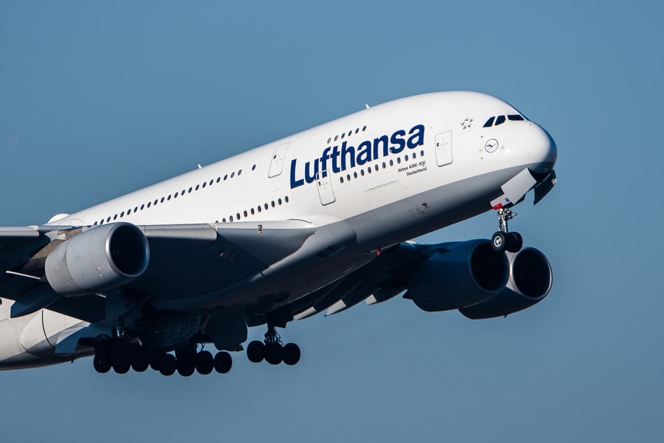 Ein A380 der Lufthansa soll am Donnerstag in Dresden eintreffen. (Symbolfoto)