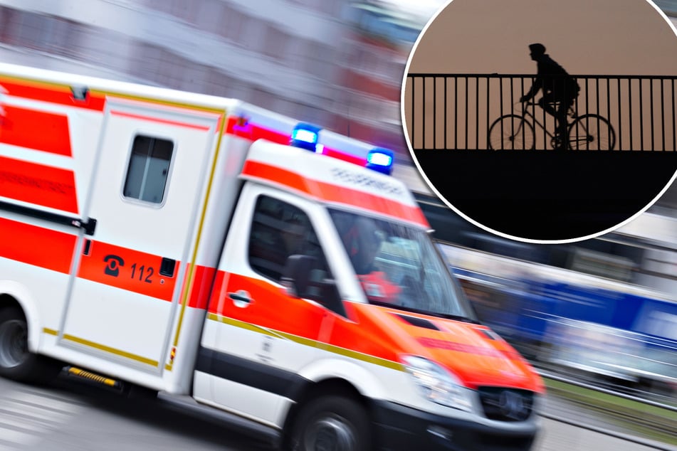 Radler behindert Rettungswagen und verletzt Sanitäter!