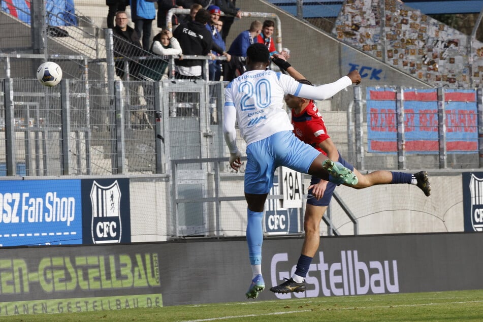 Ephraim Eshele (22) sorgte für Jubel beim letzten CFC-Spiel gegen den FC Eilenburg.