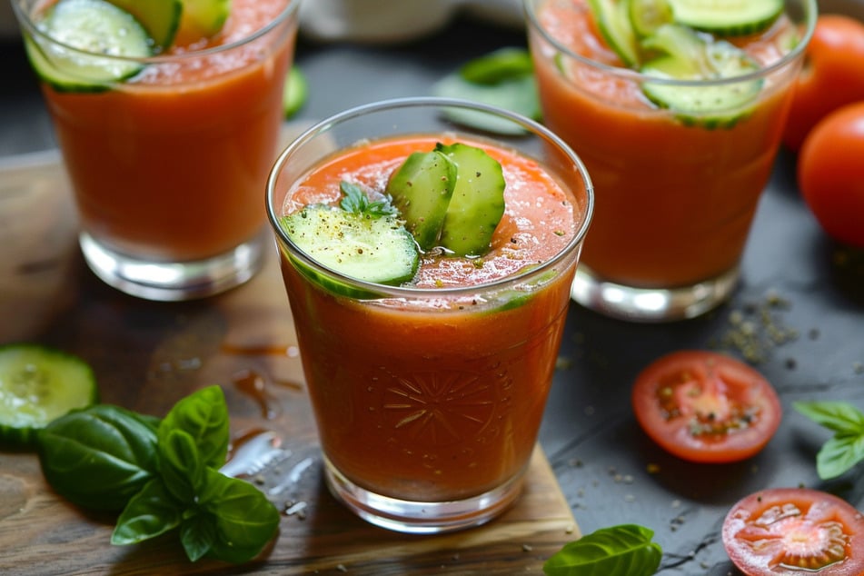 Rezept des Tages: Sommerliche Tomaten-Gurken-Gazpacho