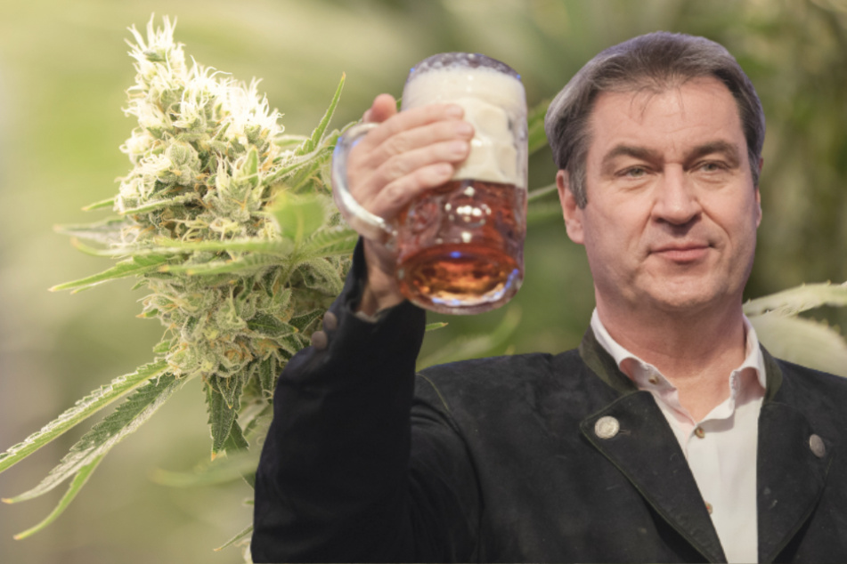 Ministerpräsident Markus Söder (56, CSU) will die Legalisierung von Cannabis verhindern.