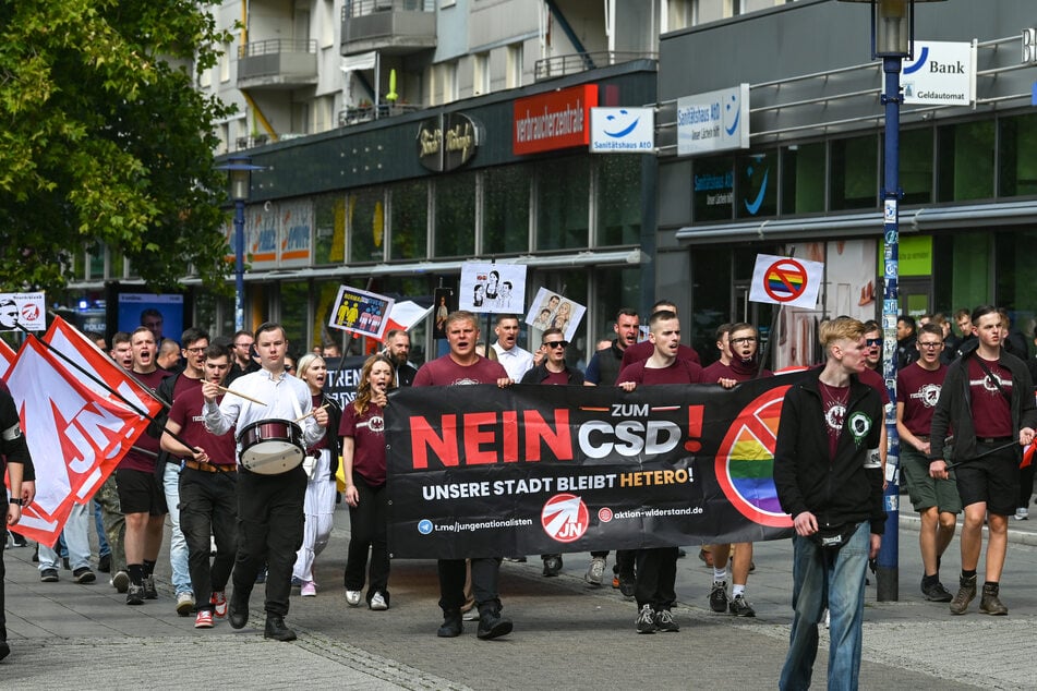 Am Rande des CSD kommt es auch zu Gegendemonstrationen. (Archivfoto)