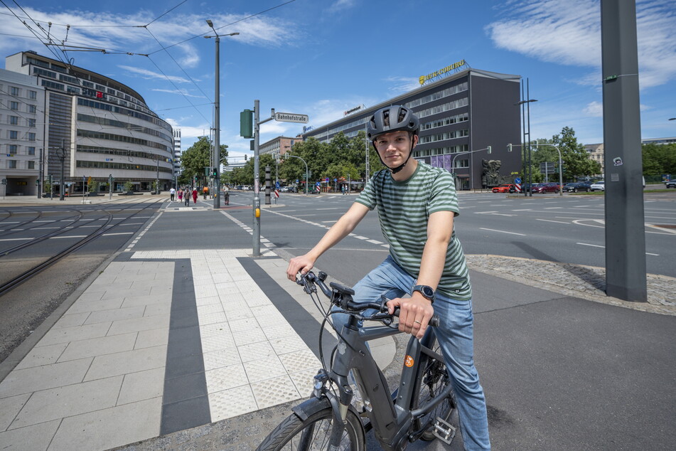 Joseph Israel (25, Grüne): "Die Bahnhofstraße ist eine große Barriere".