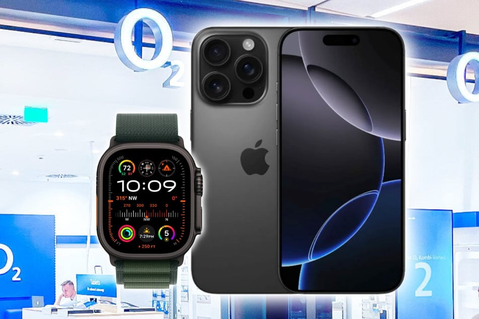 Das Apple iPhone 16 Pro und die Watch Ultra 2 im o2 Mobile M mit 30 GB+ für einmalig nur 1 Euro.