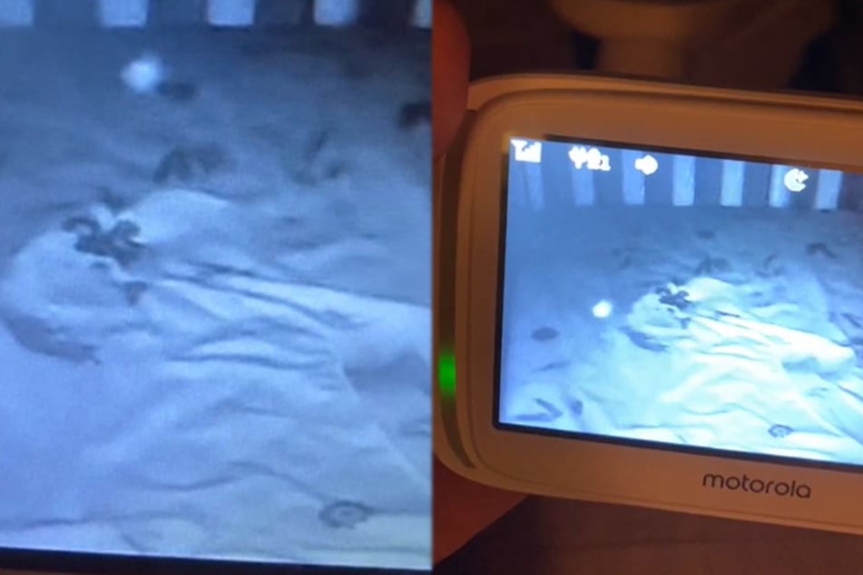 Parents panic when they see what their baby monitor is recording