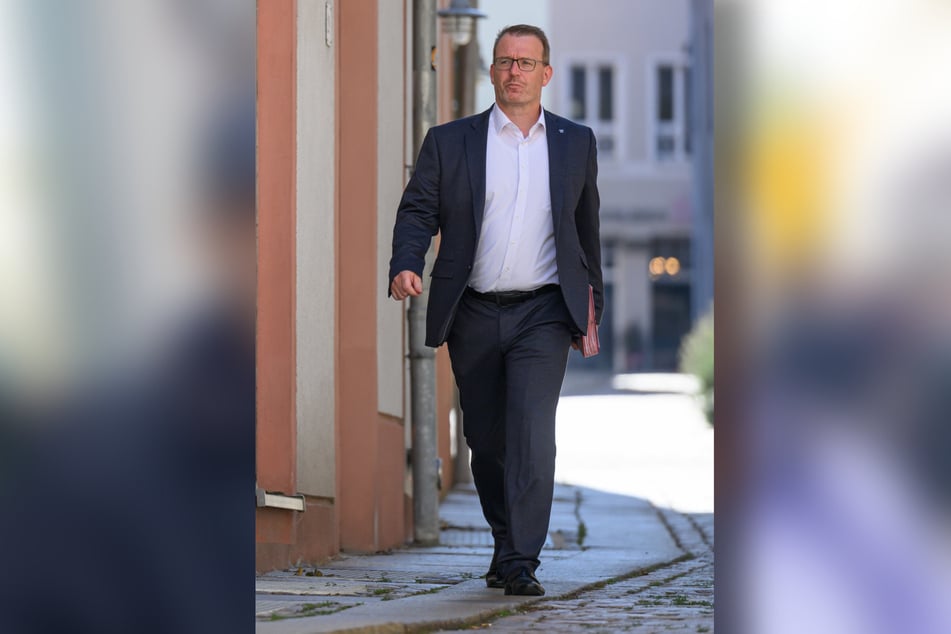 Noch im Rathaus Freiberg, aber schon auf dem Weg ins Landratsamt: Sven Krüger (50, parteilos).