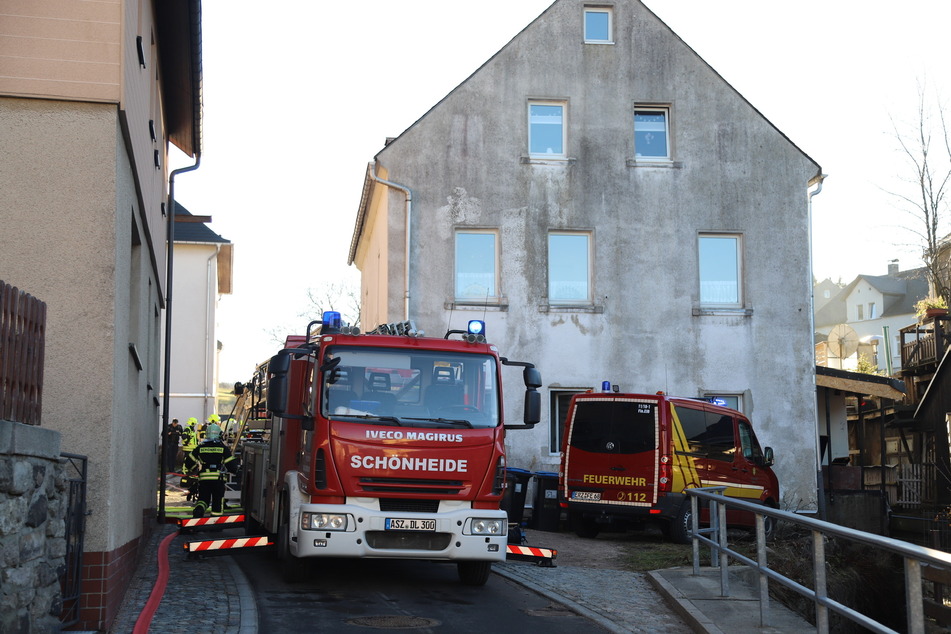 In Eibenstock hat es am Montag in einem Mehrfamilienhaus gebrannt.