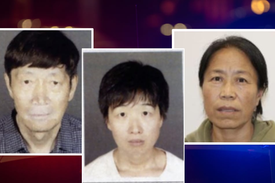Guojun Xuan (65, links) und seine Partnerin Silvia Zhang (38, Mitte) holten sich viele Kinder von verschiedenen Leihmüttern. Nanny Chunmei Li (56, rechts) misshandelte diese.
