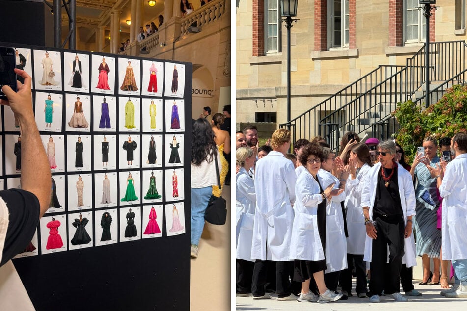 Lea konnte intime Einblicke rund um die Balenciaga-Show gewinnen.
