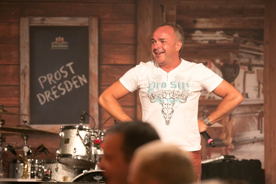 Schlagerstar Tim Toupet (52) letztes Jahr auf dem Pichmännel-Oktoberfest in Dresden. (Archivbild)