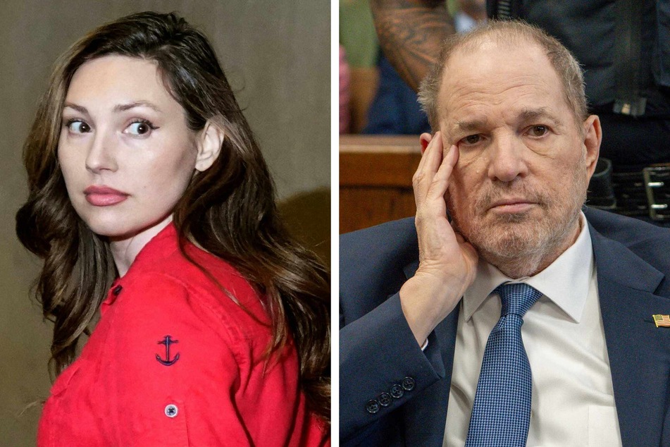 Disgraced film mogul Harvey Weinstein (r.) faced accuser Jessica Mann (l.) in New York court Wednesday as he was told he would be retried for rape and sexual assault convictions that were overturned on Thursday.