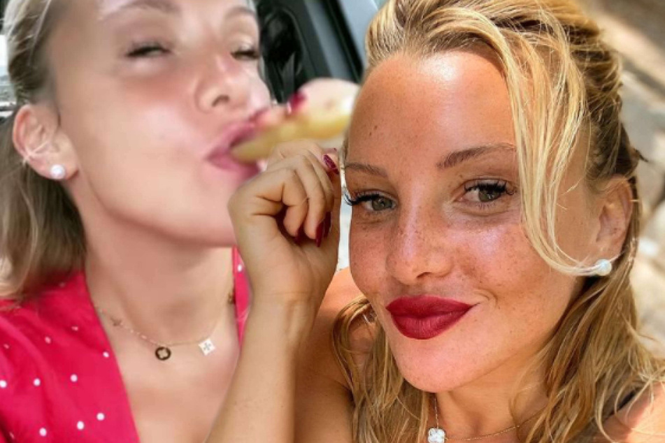 Evelyn Burdecki: Fans sauer: Gönnt sich Evelyn Burdecki hier etwa einen "Shot" hinterm Steuer?