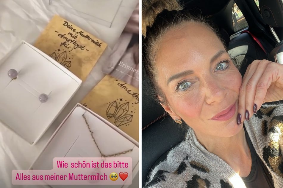 Danni Büchner (46) hat aus ihrer alten Muttermilch Schmuck anfertigen lassen.