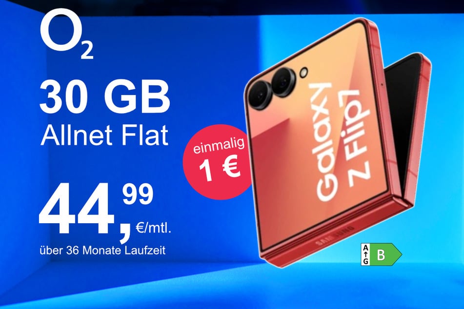 Das Samsung Galaxy Z Flip7 im o2 Mobile M für einmalig 1 Euro.