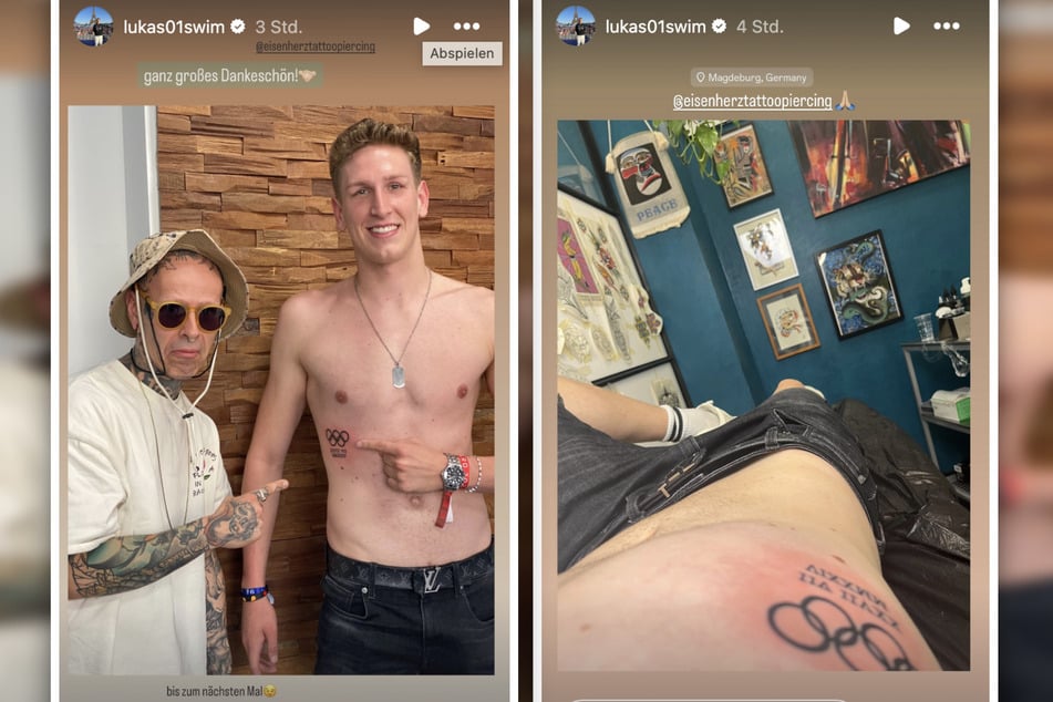 Märtens gibt einen Einblick in seine Tattoo-Session.