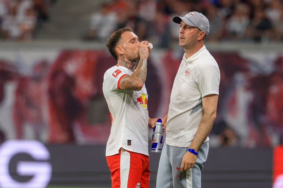 Unter Ole Werner (38, r.) wurde David Raum (28) zum Kapitän bei RB Leipzig. Dafür ist ihm der Abwehrspieler sehr dankbar.