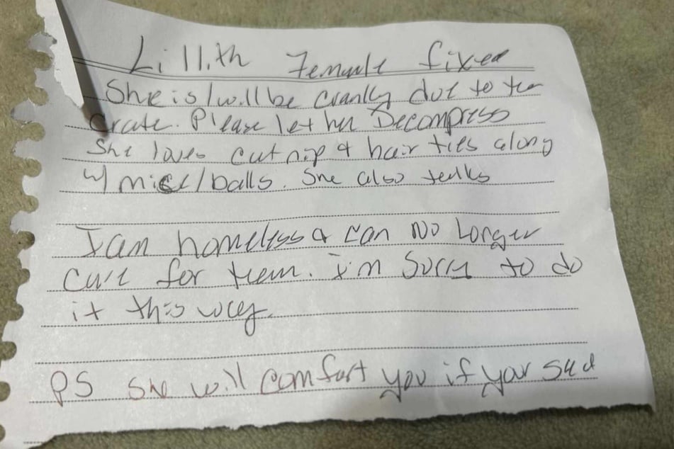 So sah einer der Zettel aus.