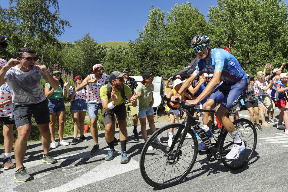 Chris Froome (40, r.) bei der Tour de France im Jahr 2022. (Archivfoto)