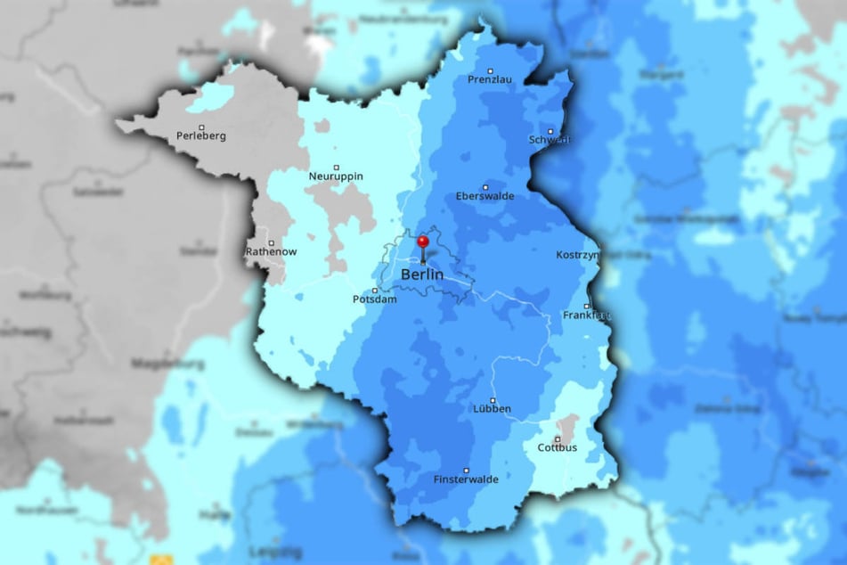 Über Berlin und Brandenburg ziehen am Wochenende immer wieder Niederschlagsbänder hinweg.