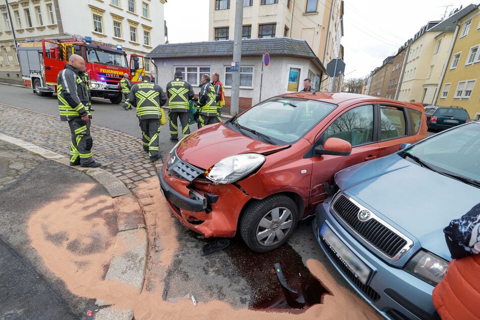 Am Mittwoch kollidierten zwei Autos in Glauchau.