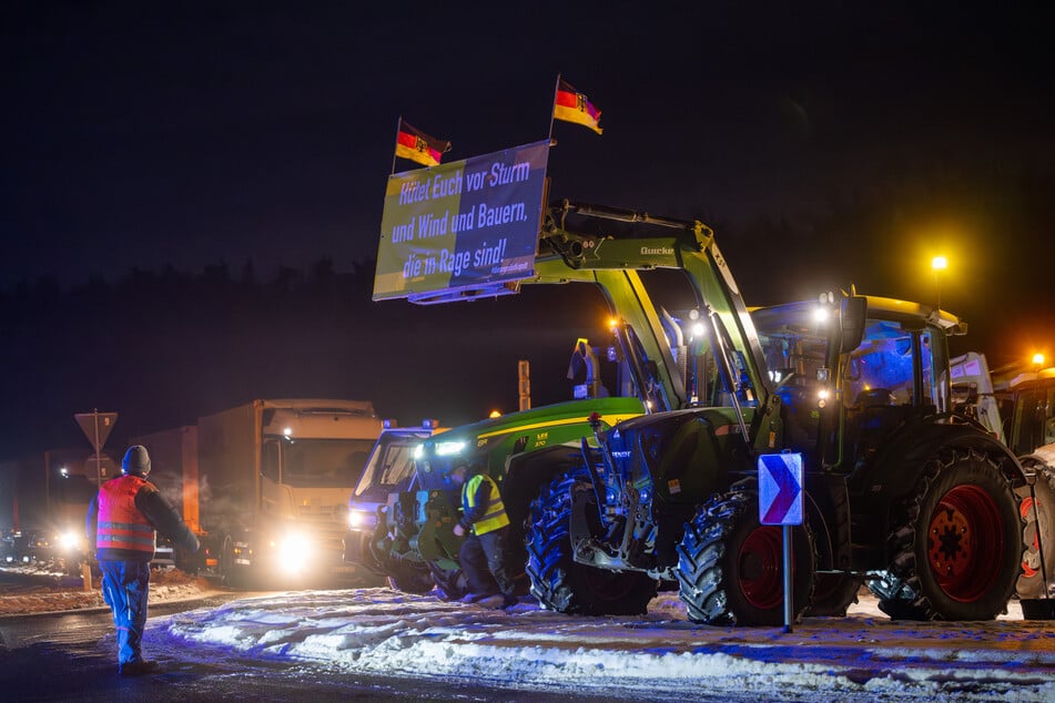 Die Landwirte protestierten gegen das Mercosur-Handelsabkommen der EU mit vier südamerikanischen Ländern.
