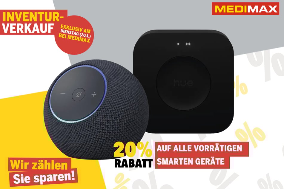 20 Prozent Nachlass auf alle Produkte aus dem Bereich Smart Home.