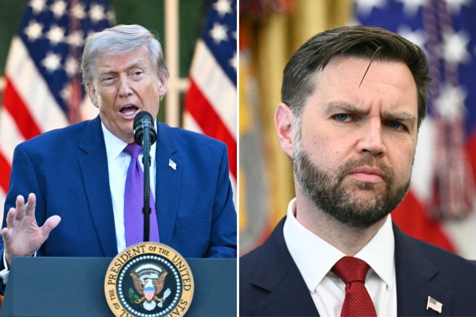 Vice President JD Vance (r.) admitted that the record high inflation has been "not great," deviating from President Donald Trump's typical message.