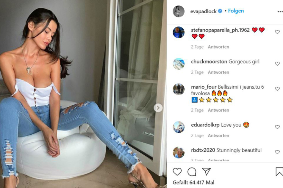 Eva Padlock (36) gibt sich wieder sehr erotisch.
