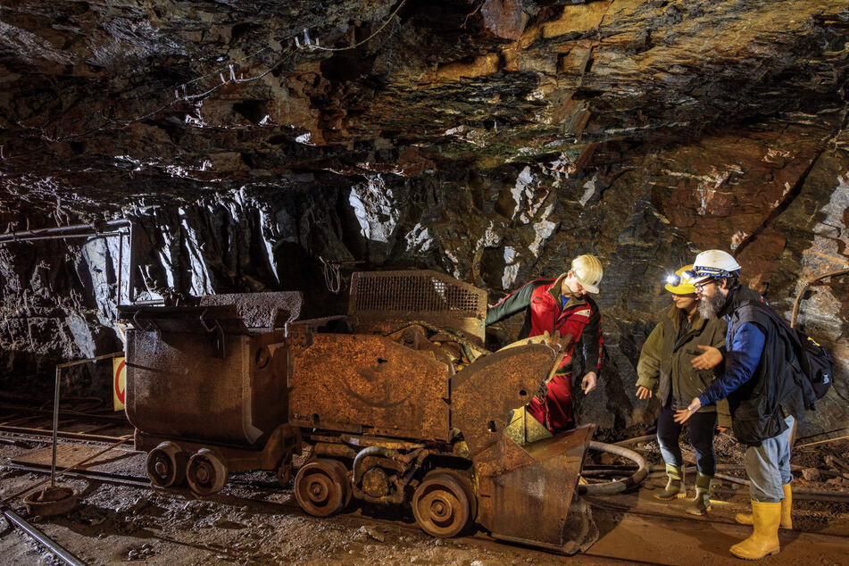 Weltkulturerbe zum Anfassen: Das Besucherbergwerk Ehrenfriedersdorf zeigt Gästen, wie einstmals Zinn gefördert wurde.