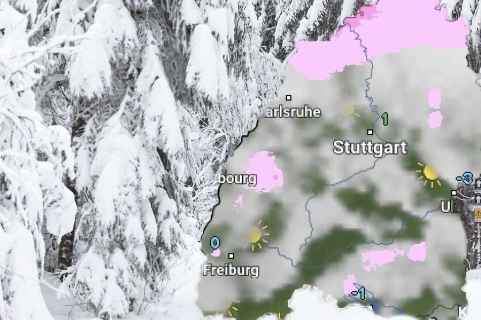 Zeitweise kann Schnee fallen, am Sonntag soll es dann auflockern.