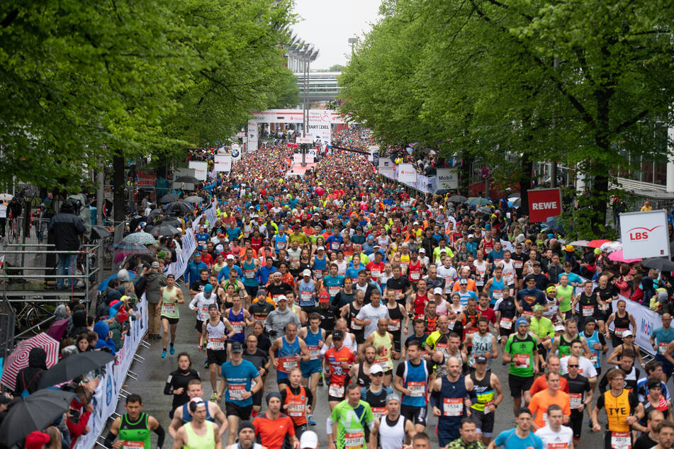 Läufer beim 34. Hamburg Marathon 2019. Auch in diesem Jahr soll der Marathon über die Bühne gehen.