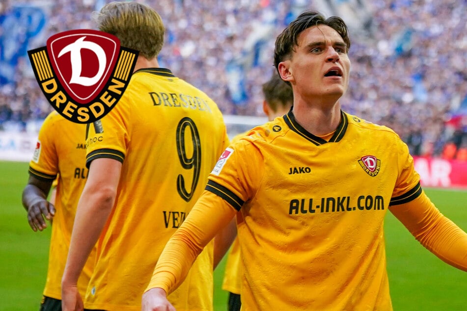 Wieder getroffen: Dynamo-Verteidiger Keller kann auch Offensive!