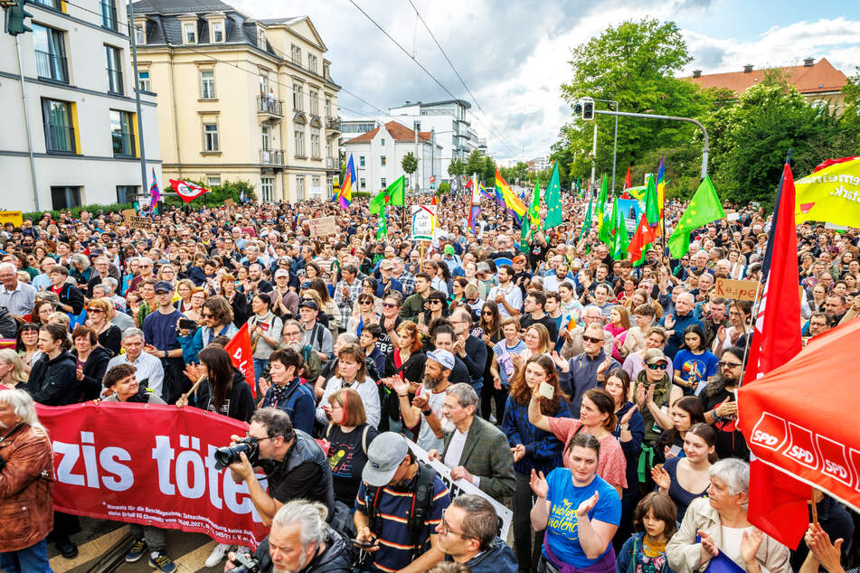 Aufgrund des großen Protests kam es zu Verkehrsbehinderungen.