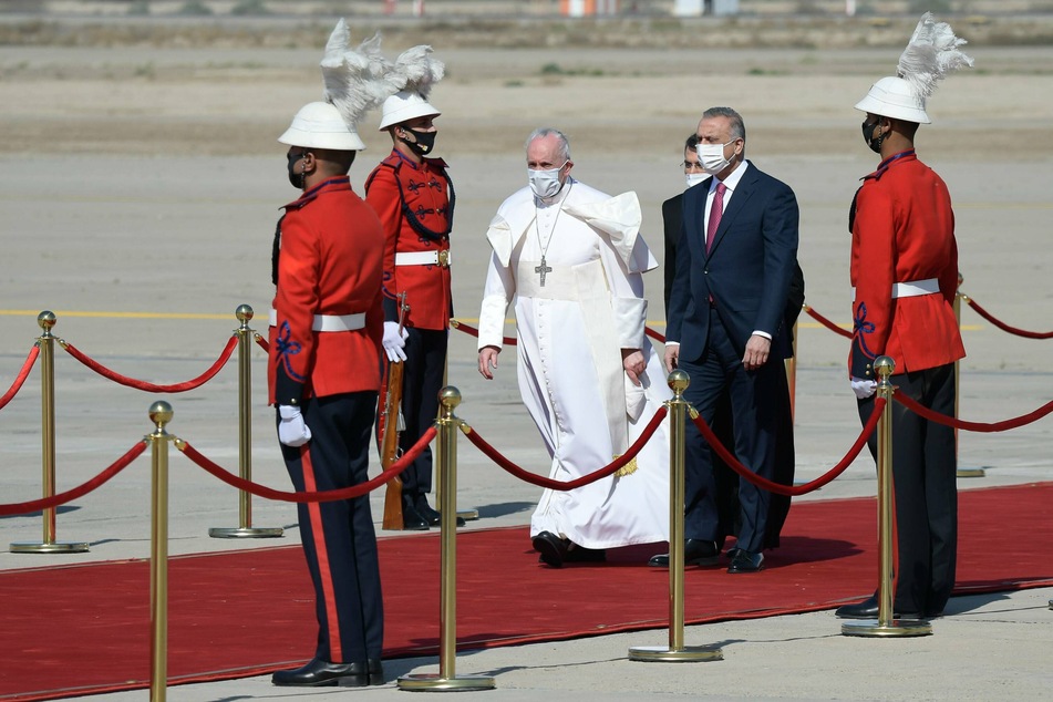 Pope Francis successfully landed in Iraq for the first papal visit to the country.