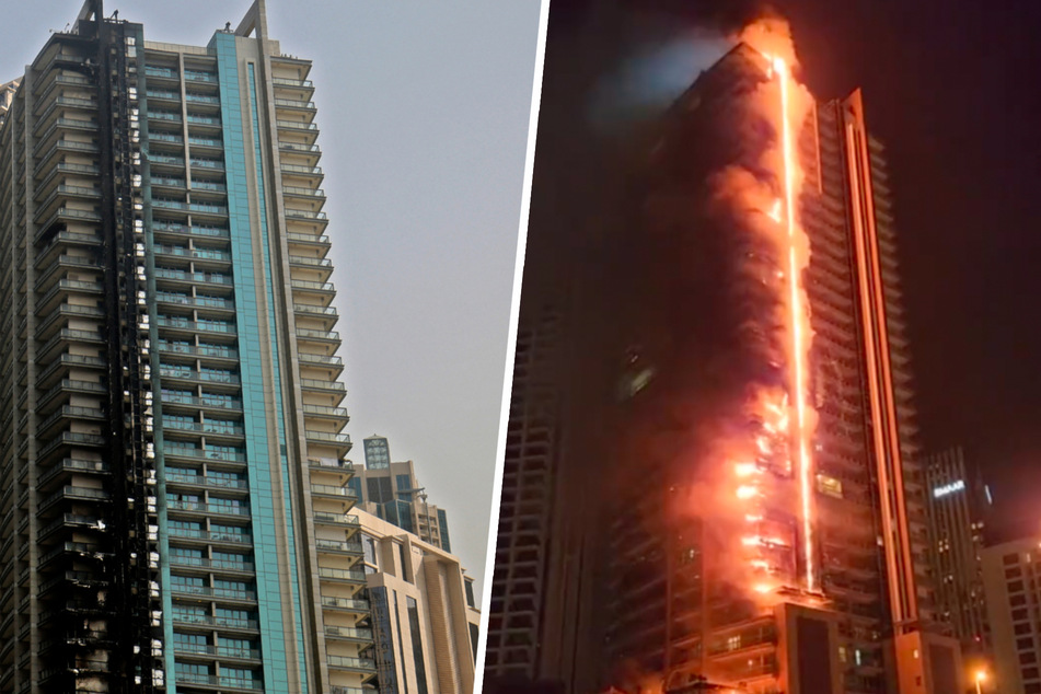 Feuer-Inferno im Wolkenkratzer: Wohnturm steht in Flammen!