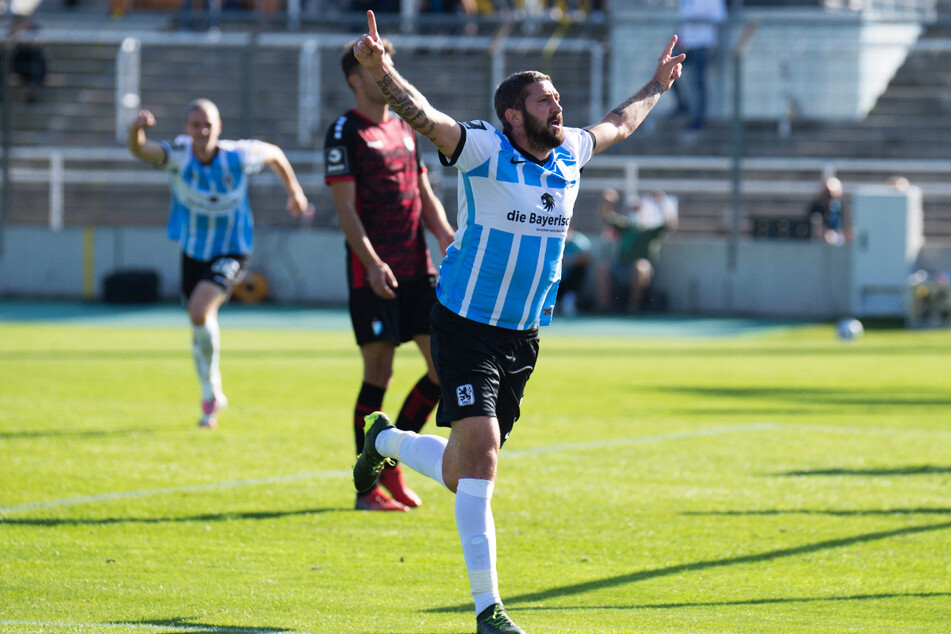 Sascha Mölders erzielte für die TSV 1860 Münchn den Ausgleich gegen den FC Viktoria 1889 Berlin.