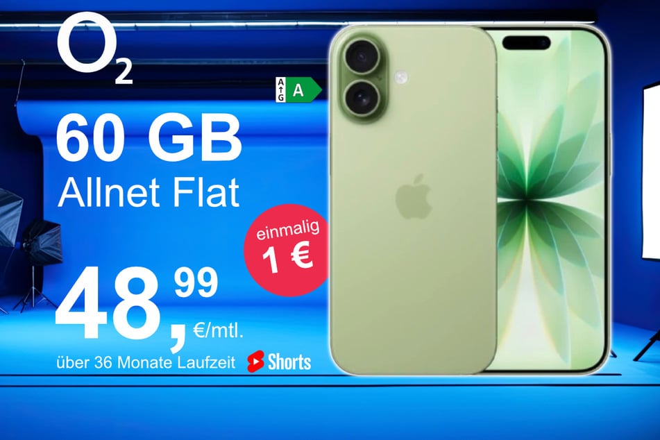Das neue iPhone 17 inkl. 60 GB Datenvolumen für nur 1 Euro exklusiv bei o2.