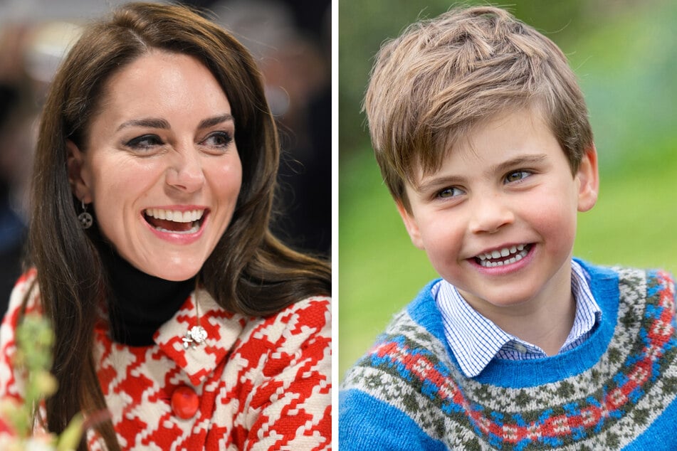 Strahlen an seinem Geburtstag um die Wette: Prinz Louis (5) und Mama Kate (41).
