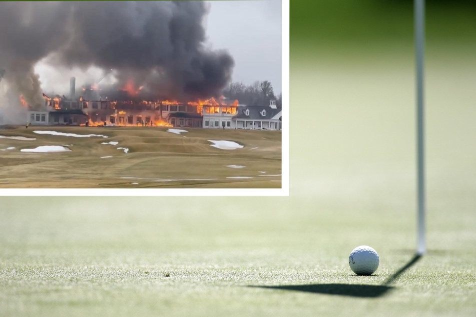 The fire at Oakland Hill last month (inset l.) caused major damage to the clubhouse's renovations and memorabilia.