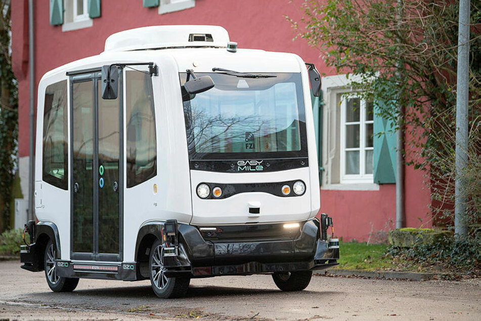 So sieht er aus, der autonome Elektrobus der französischen Firma EasyMile, der in Leipzig eingesetzt werden soll.