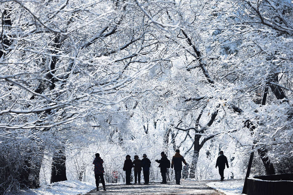 In Shenyang im Nordosten Chinas fiel ebenfalls viel Schnee. Doch kälter war es nur im äußersten Norden an der Grenze zu Russland.
