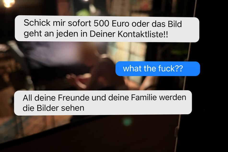Solche oder ähnliche Nachrichten bekommen Sextortion-Opfer.