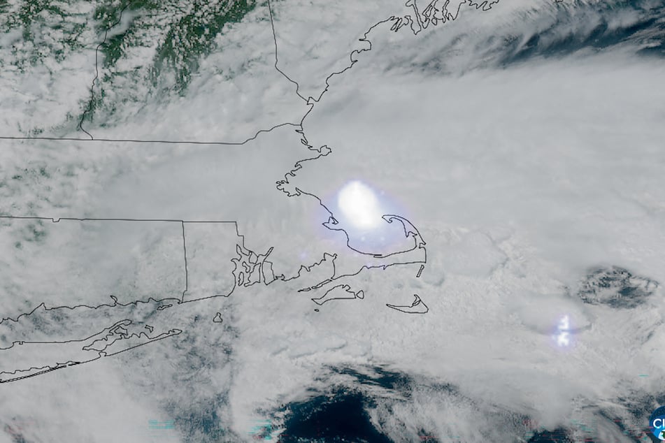 This satellite image handout from the Cooperative Institute for Research in the Atmosphere at Colorado State University and the National Oceanic and Atmospheric Administration taken on May 30, 2026, shows a meteor exploding in the atmosphere over northeastern Massachusetts and southeastern New Hampshire.