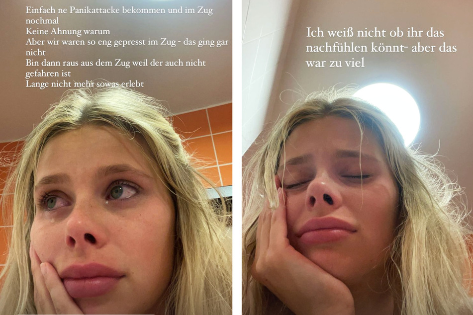 In der Nacht zu Samstag meldete sich das Model mit zwei Instagram-Storys bei ihren Fans: Sie hatte bei der Rückfahrt vom WCD eine Panik-Attacke erlitten.
