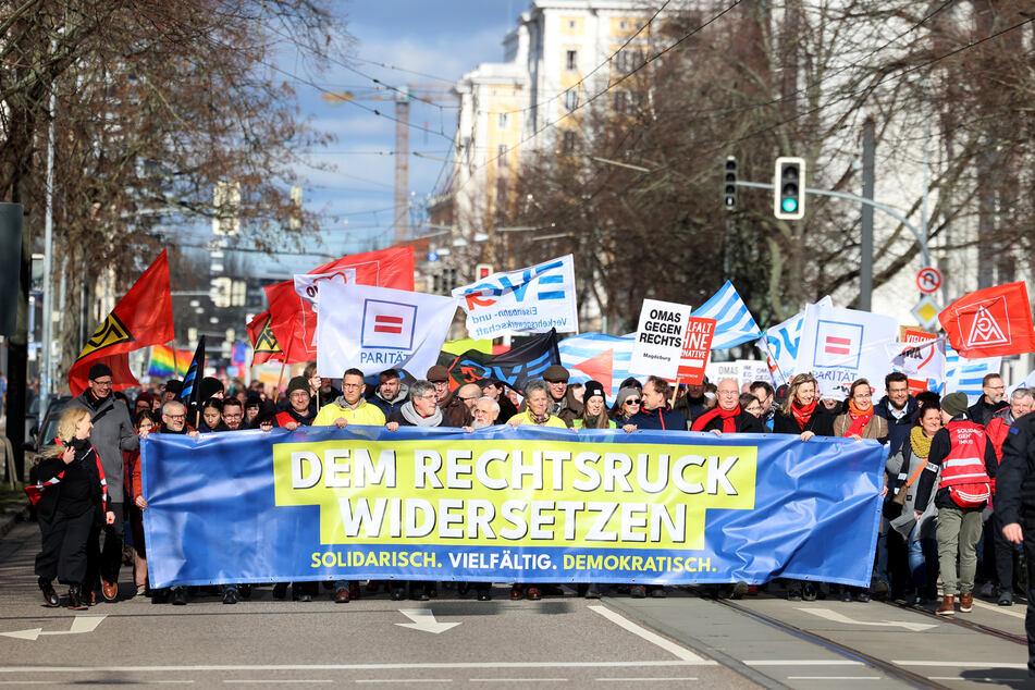 In Magdeburg fanden am Samstag Demonstrationen gegen Rechts statt.