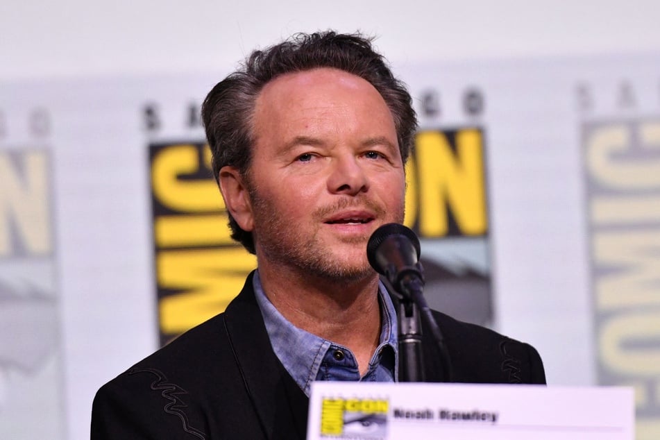Creator Noah Hawley speaks at the Alien: Earth panel in Hall H of the convention center during Comic Con International in San Diego, California, on July 25, 2025.